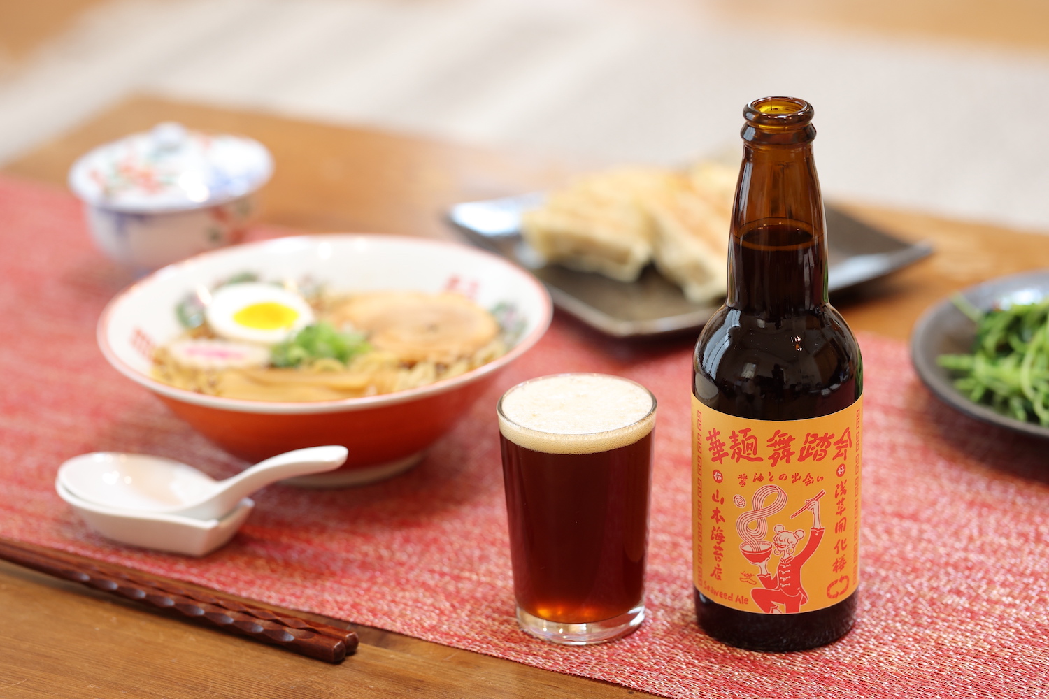 食品ロス削減に、クラフトビールで挑戦　Beer the First_廃棄される麺から作った「華麺舞踏会　醤油との出会い」