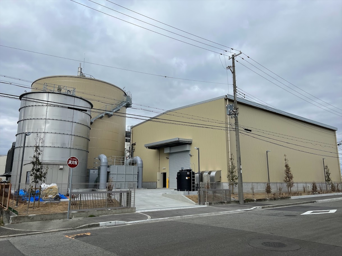 阪神間で初の商用バイオガス発電プラントが完成 リヴァックス、食品ロス等から再生可能エネルギーを製造_完成したバイオガス発電プラント