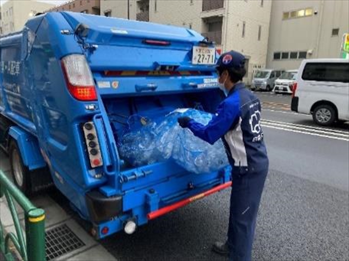 一元回収実証実験の様子