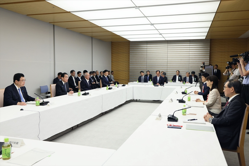 7日に開かれた経済財政諮問会議（官邸HPより）
