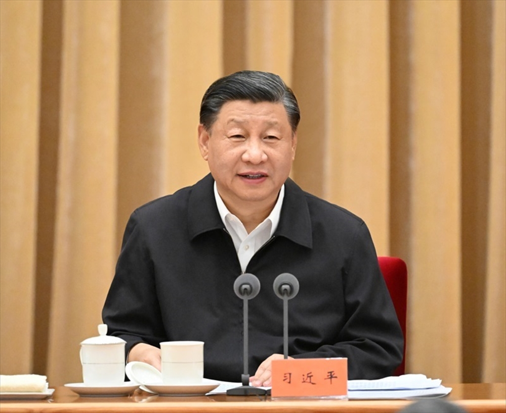 2023年7月17～18日の全国生態環境保護大会で発言する習近平総書記（出典：中国中央政府ウェブサイト）