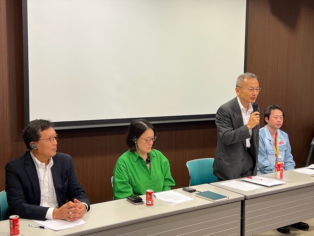 AEPWのアリソン・リム氏（左から2番目）、キリンの溝内良輔氏（同3番目）らの出席による意見交換会が行われた