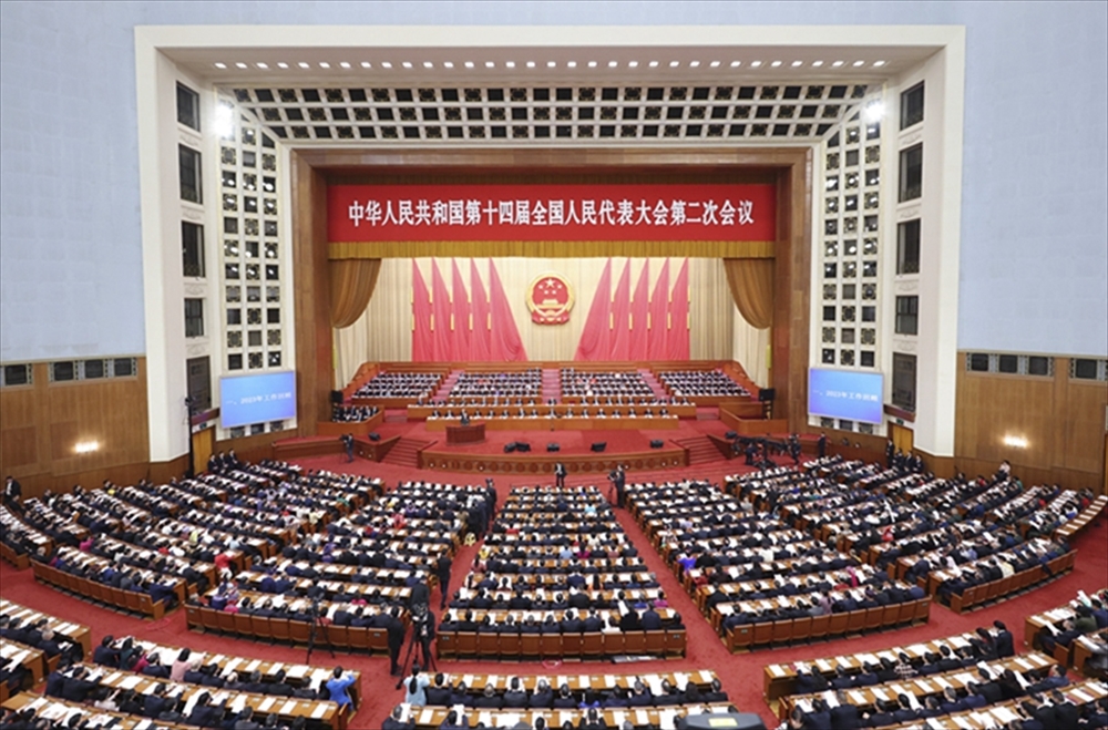 3月5日に開幕した全国人民代表大会（出典：中国中央政府ネット）