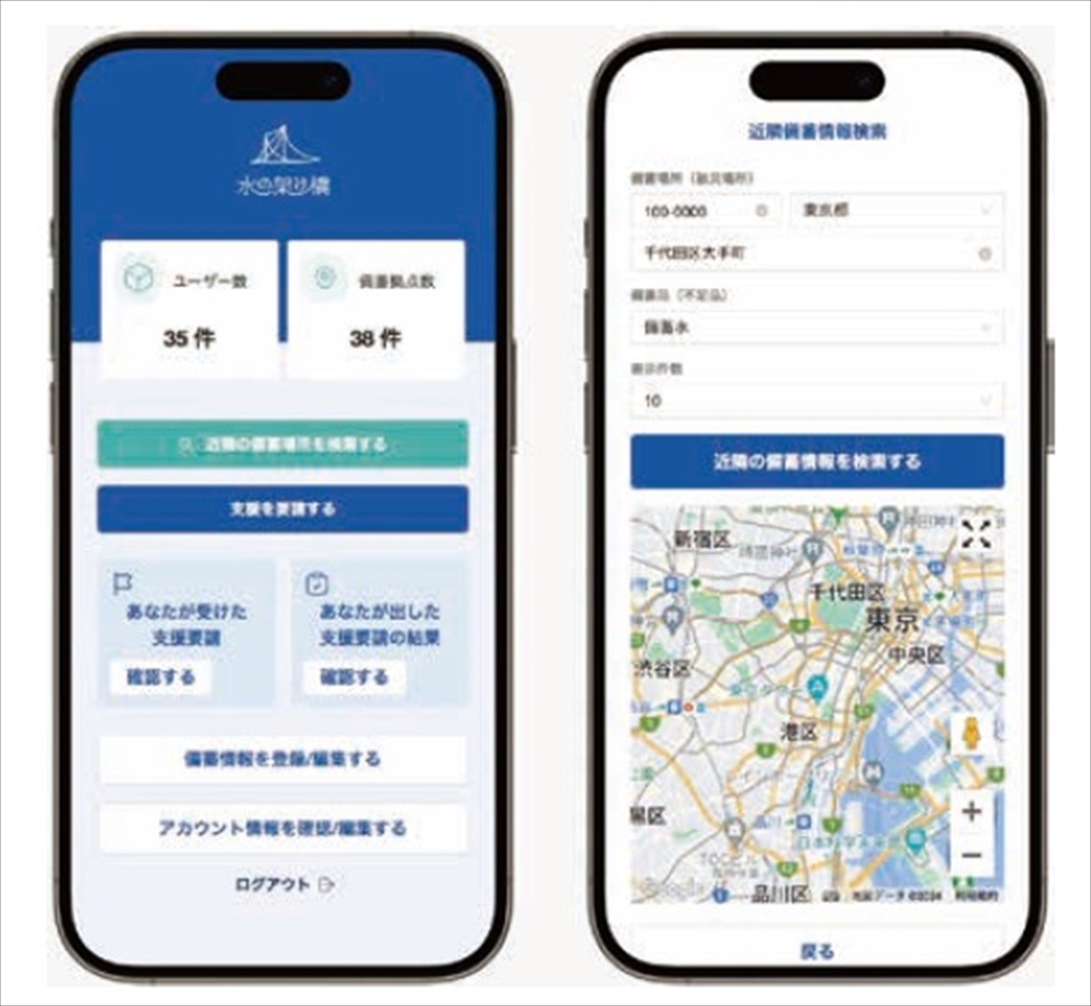 ネットワークシステム（スマホ画面）