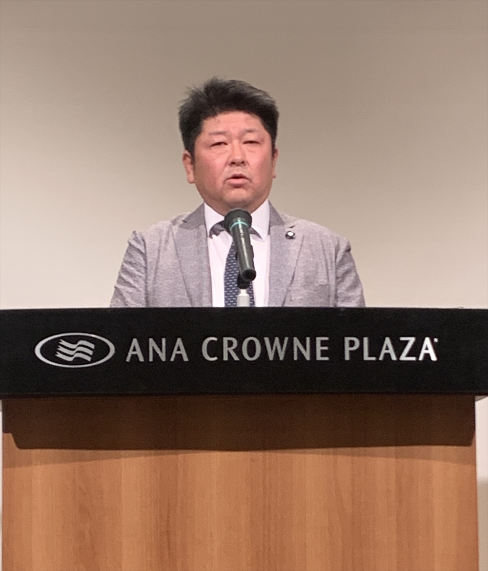 総会フラッシュ　日本下水道管路管理業協会中国・四国支部　地震被災地への支援出動15社に感謝状_金島支部長