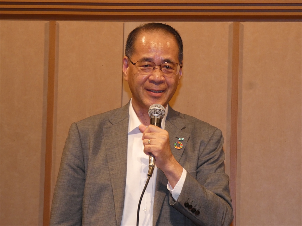 総会フラッシュ　ＥＸ・ダンビー協会　能登半島地震被災者へ支援物資を寄贈_西村会長