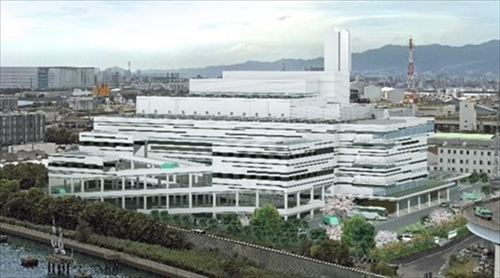 尼崎市ごみ処理施設の完成イメージ