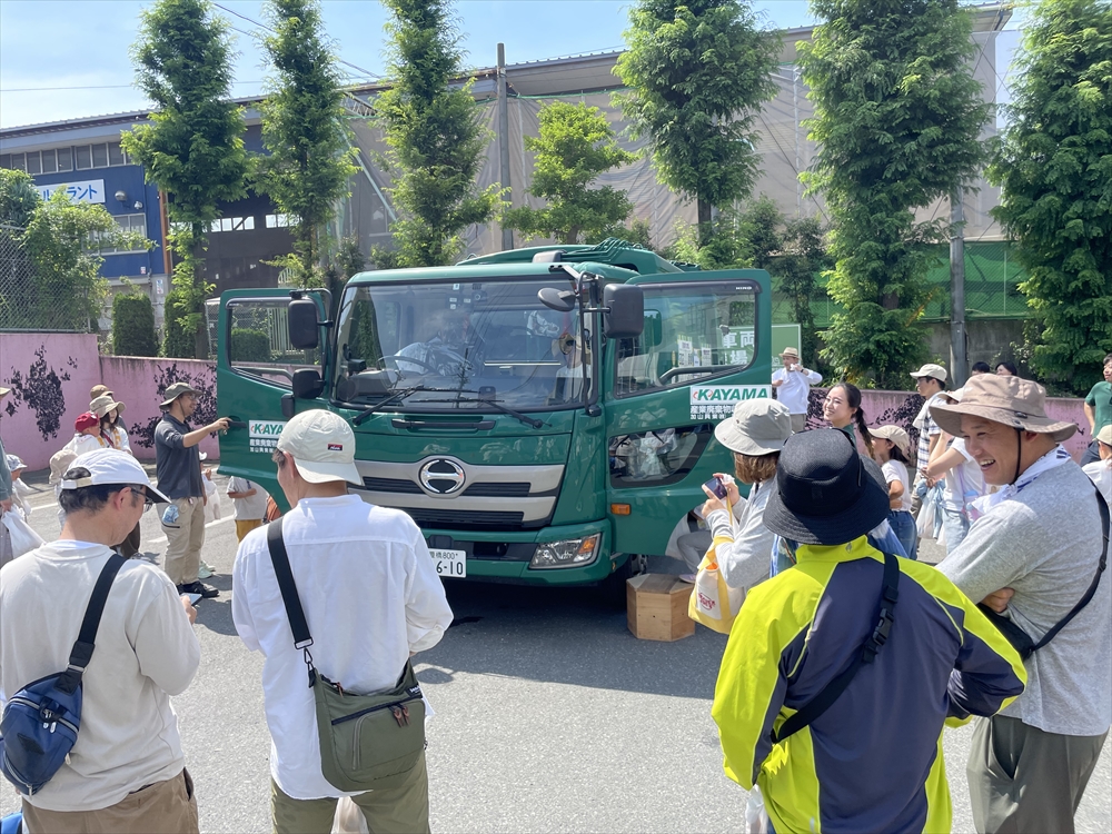 今回はパッカー車の乗車体験も実施
