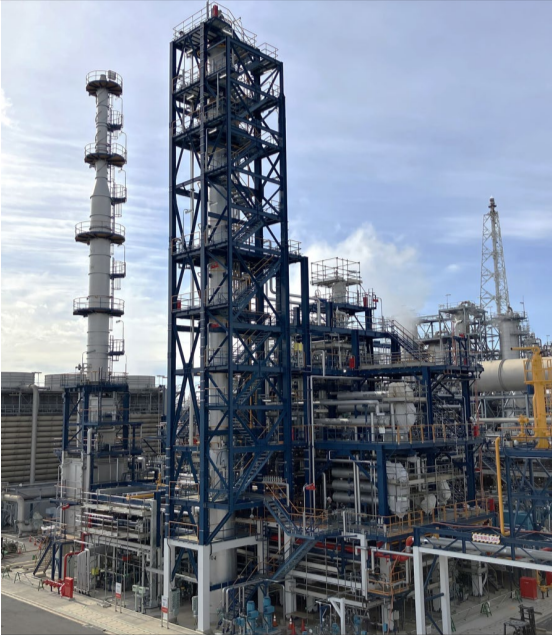 完工したＳＡＦ製造設備