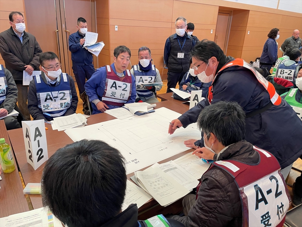 仮置場のレイアウトを検討