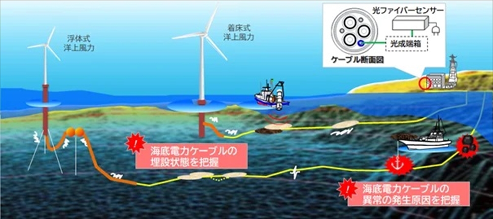 海底電力ケーブルの異常予兆検知 損保 新たな保険サービス開発も_