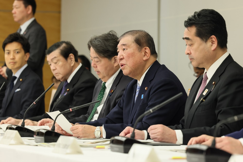 １日に開かれた国土強靭化推進本部（官邸ＨＰより）