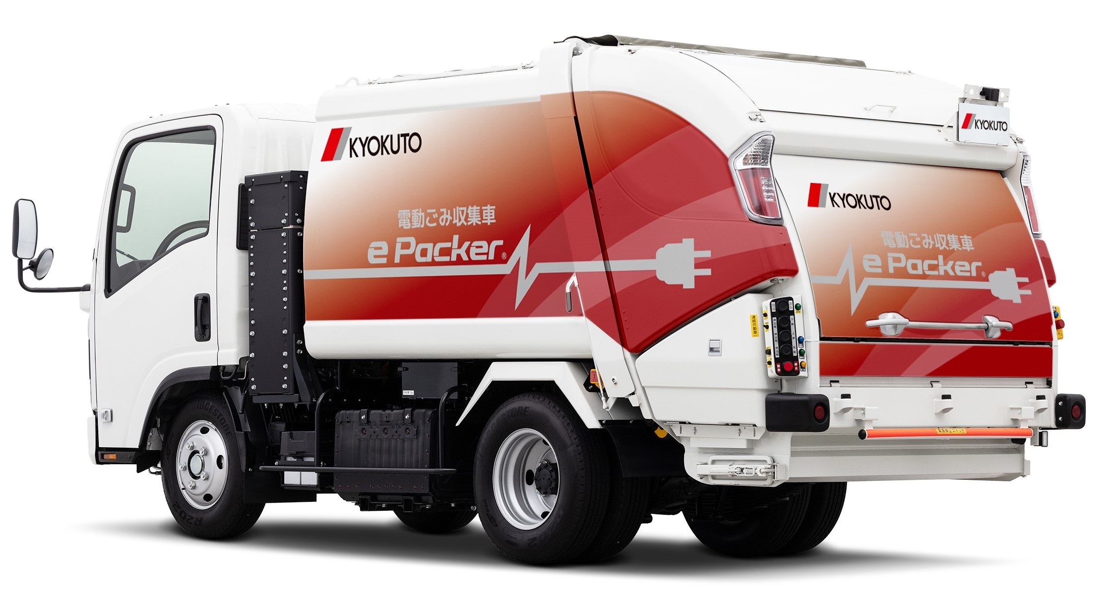 ＢＥＶシャシ向け電動式ごみ収集車「ｅパッカー」