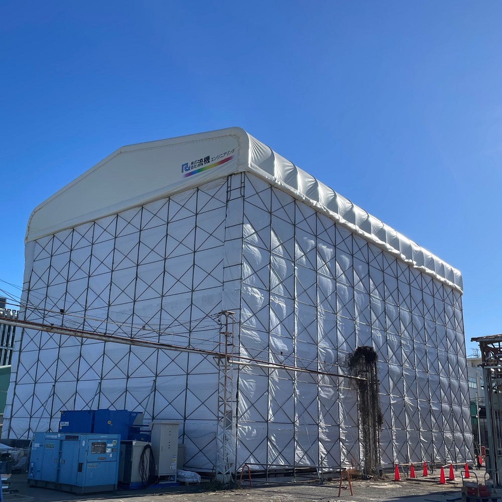 スライド式屋根テント