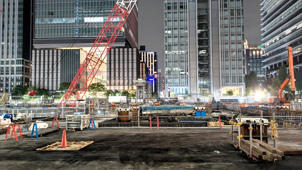 再開発が進む東京駅八重洲口前