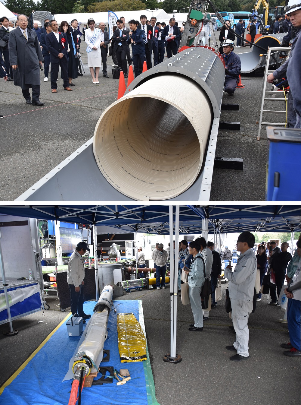 岩手県滝沢市で開かれた昨年の施工展の会場風景