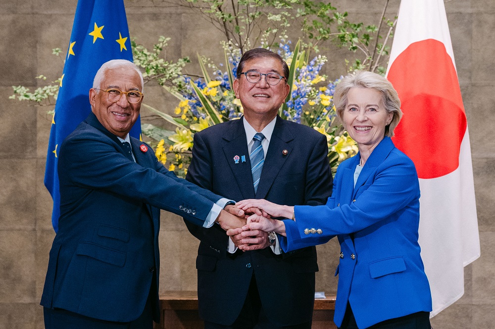 気候変動と生物多様性の対策で協調 日・EU定期首脳協議 安全保障、産業政策も_