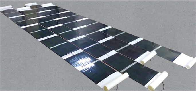 カルコパイライト型実証 次世代の太陽光発電 九電みらいらが福岡空港で_カルコパイライト太陽電池