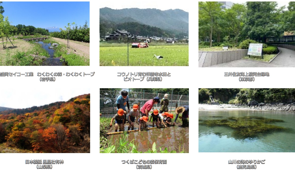 ネイチャーポジティブと地域生物多様性増進法 環境省自然環境局自然環境計画課長 西村 学 〝自然共生サイト〟認定制度を法制化 「場所」に加え維持や回復・創出「活動」も対象_自然共生サイトの例