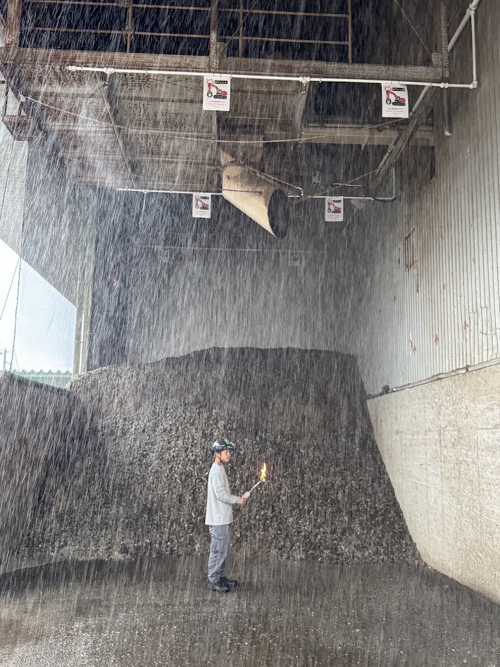 火災対策等勉強会、松江市のアースサポートで開催　環境新聞社主催、加山興業共催　「本当に機能する消火システム」や「正しい保険の入り方」紹介_スプリンクラーシステムのデモが行われた