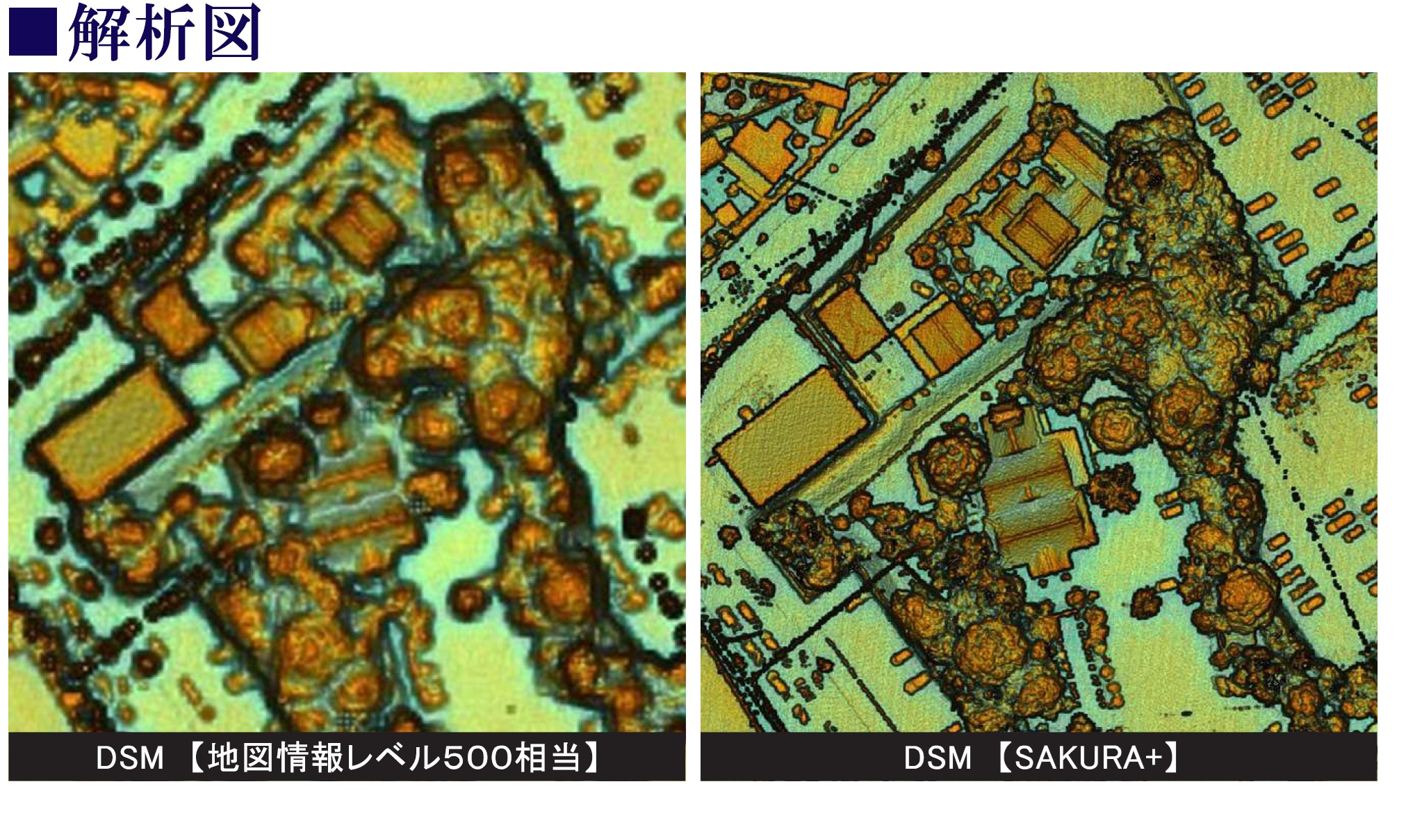 ＳＡＫＵＲＡ＋のデータイメージ（解析）_　［中日本航空］　高密度３次元計測サービス「ＳＡＫＵＲＡ＋」開始　　国土強靭化ほか、幅広い用途に活用できる精密データを提供