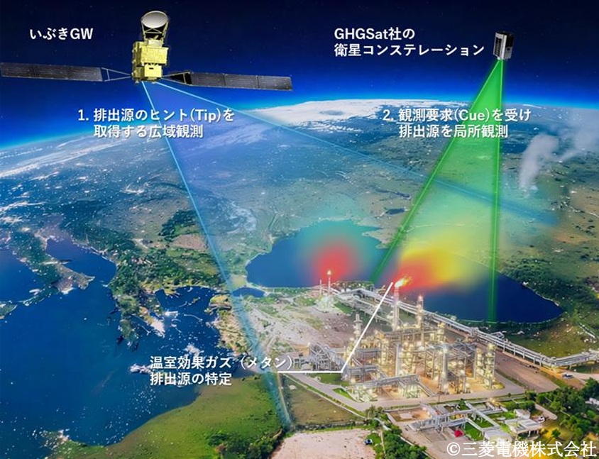 _　メタンの排出源特定と定量化　コンステレーション情報使い　衛星データサービス　