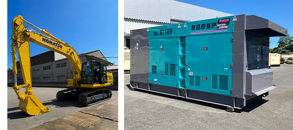 建設機械の例_　カナモトと伊藤忠エネクスが連携　建設現場でのリニューアブルディーゼル活用へ　