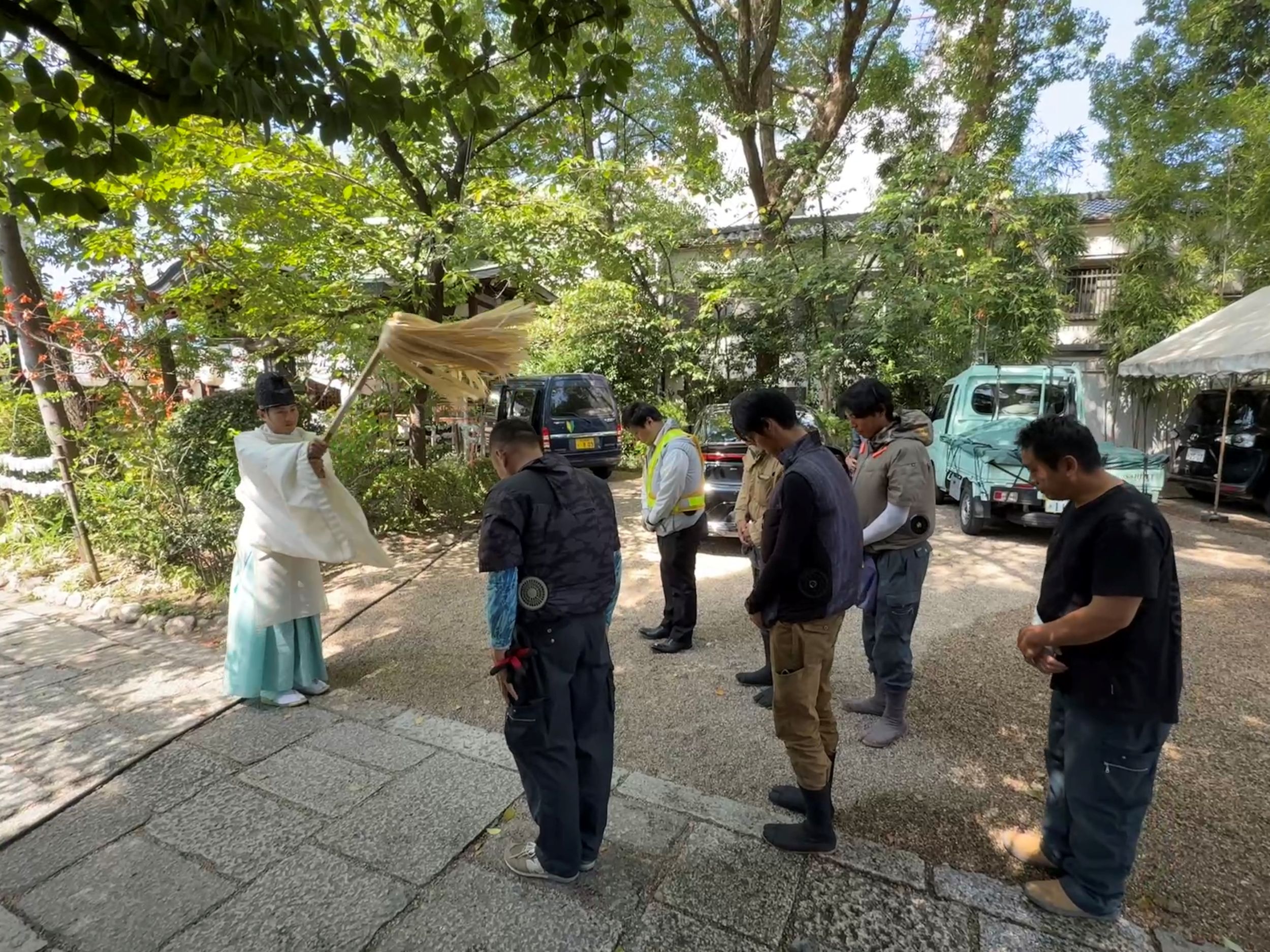 安全祈願の様子